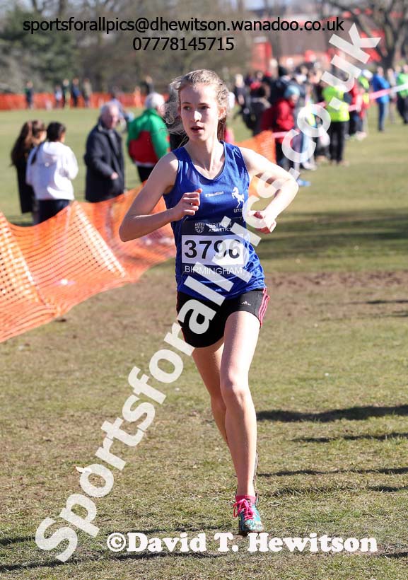 Girls under-15s Inter Counties Cross Country,  Cofton Park, Birmingham. Photo: David T. Hewitson/Sports for All Pics
